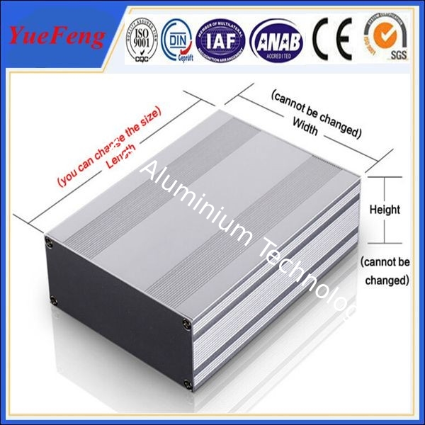 ALUMINUM EXTRUDED POWER ENCLOSURE 104*28*L MM (W*H*L) ALUMINUM PROFILES INSTRUMENTS ENC