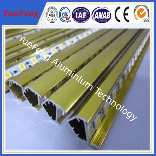 aluminum profile for led display in golden finshing being good quality