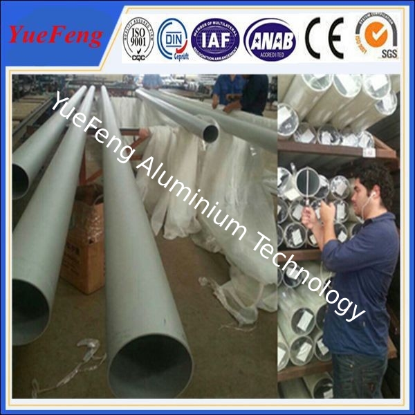 6063 T5 big size aluminum tube used in bridge