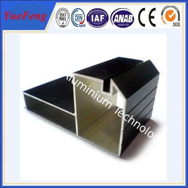 cheap aluminum profiles factory, Black Anodized aluminium profile for furniture