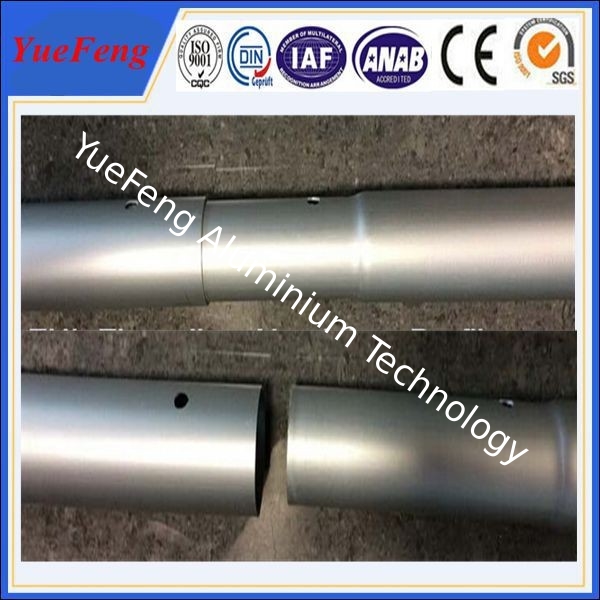 Industrial oem factory china milling and drilling,aluminium pipes tubes specially for rack