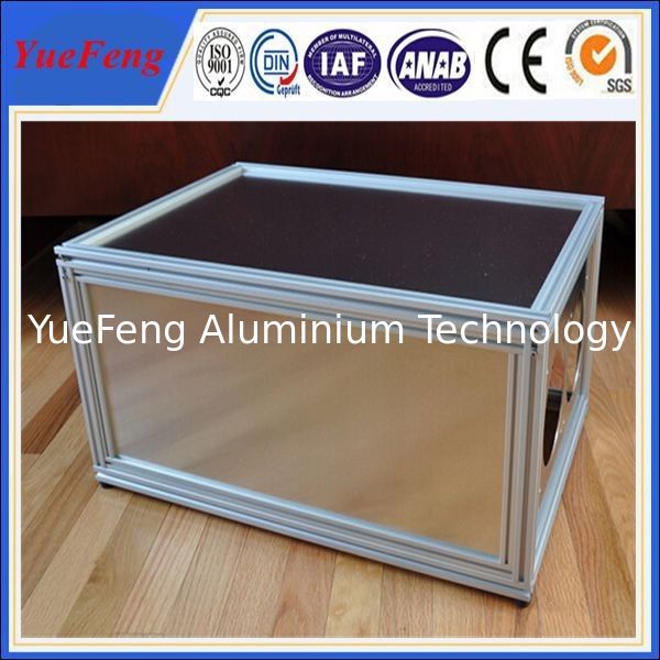 New arrival! Aluminum extrusions 6063 6061 t5 t6, Anodized silver Aluminum cabinet frame