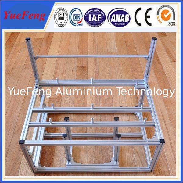 custom aluminum extrusion computer cases, china aluminum frame for natural anodized