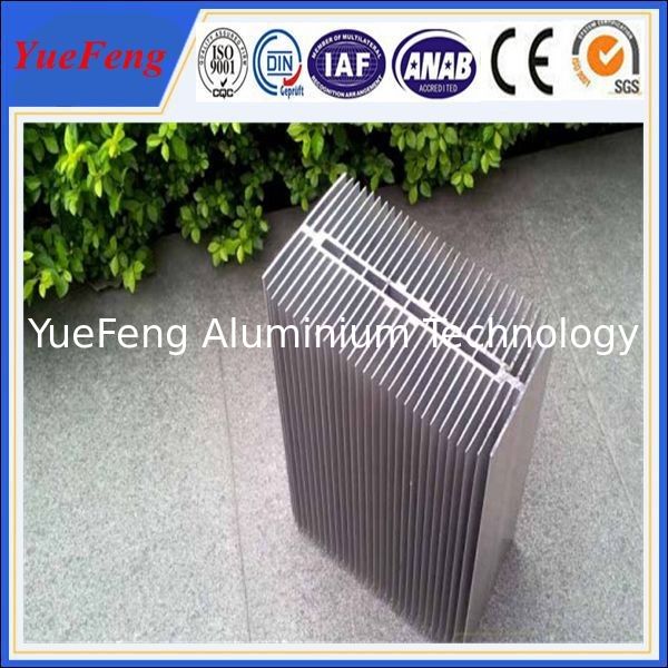 HOT!reliable chinese supplier extruded large radiator heat sinks with silver color
