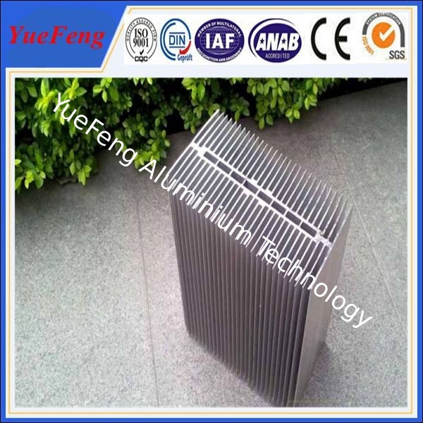 HOT!reliable chinese supplier extruded large radiator heat sinks with silver color