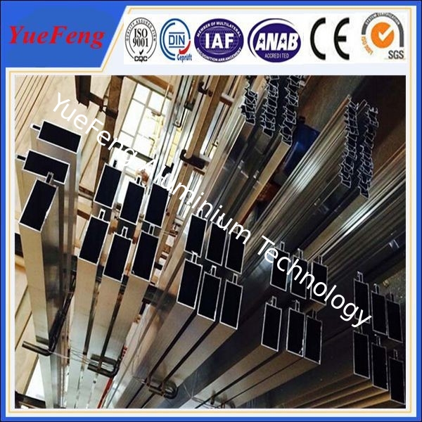 ISO 9001 industrial aluminium profile for glass curtain wall price per kg