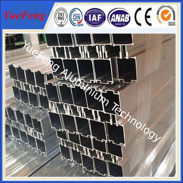 White anodized customized aluminum curtain wall profiles extrusion factory