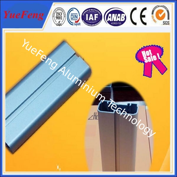 6063 T5 anodized aluminum blue flat bar / aluminium bar price per kg,  led light alu bar