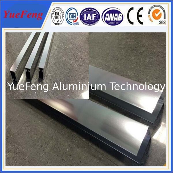 China supplier shinie mirror aluminium profile / polished extruded aluminum profiles