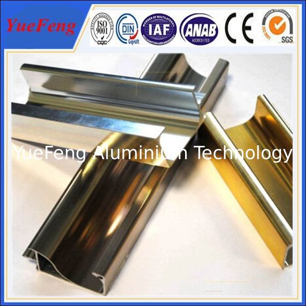 China supplier aluminium profile for bacony rail / polished aluminum extrusion profiles