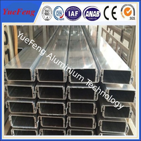 Aluminium rectangular tube for ceiling decoration, Aluminium heatsink housing extrusions