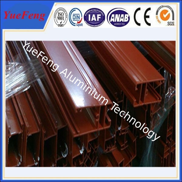 Wonderful profil aluminum with dervise colors, aluminium profile powder coating line