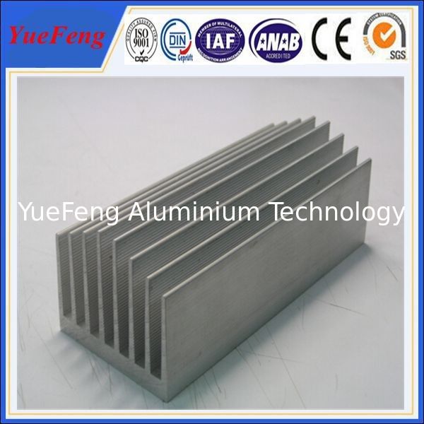 Aluminium extrusion for industrial supplier , Anodized Extruded Aluminium Heatsink