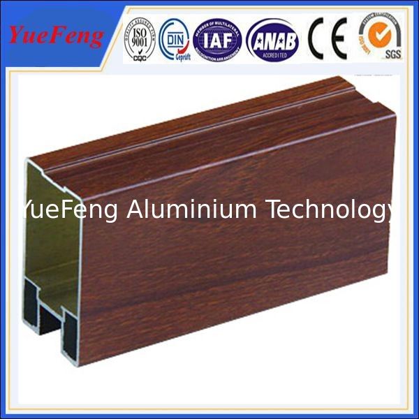 Hot! aluminum extrusion profiles products manufacturer/ wood grain aluminium extrusion