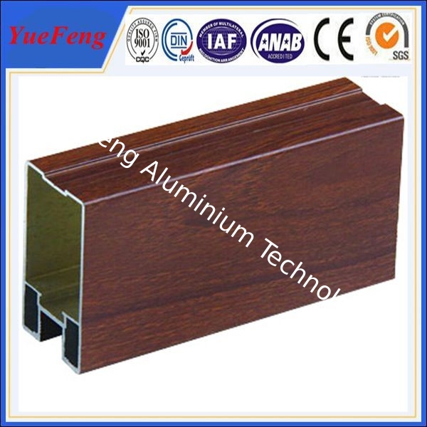 Hot! aluminum extrusion profiles products manufacturer/ wood grain aluminium extrusion