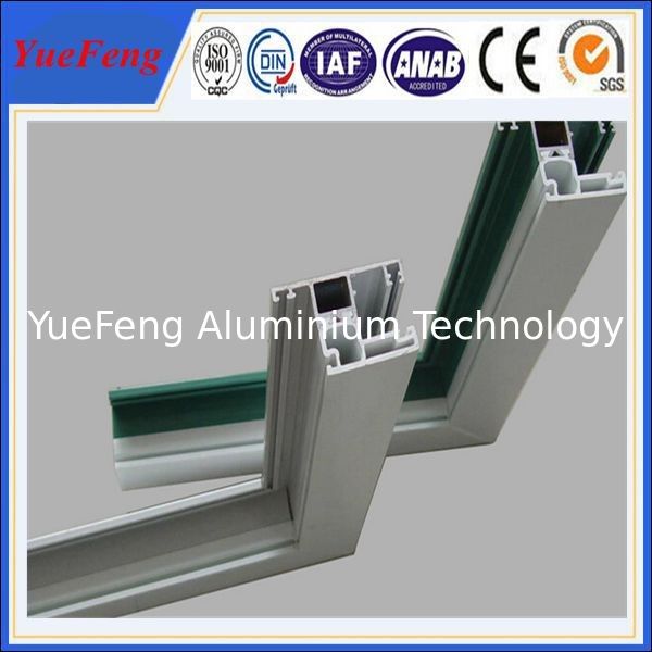 Aluminium windows with mosquito net in china, frame for double glass aluminium windows