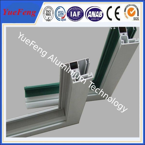 Aluminium windows with mosquito net in china, frame for double glass aluminium windows