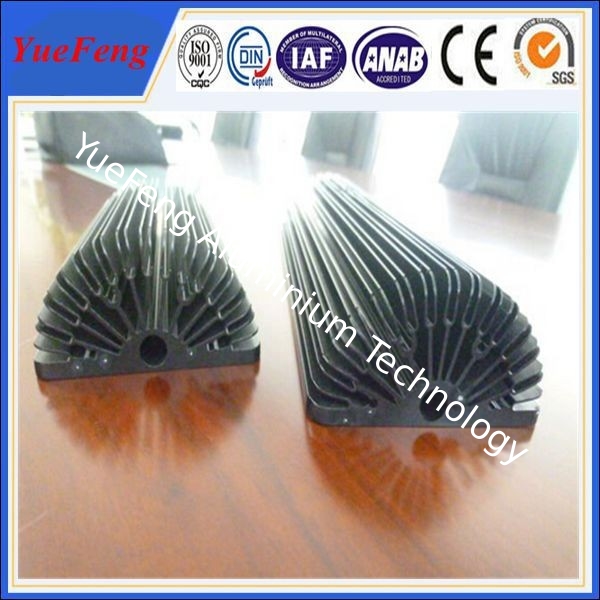 Hot! Black Anodized Aluminum Sunflower Heatsink, aluminum heat sink extrusion profiles