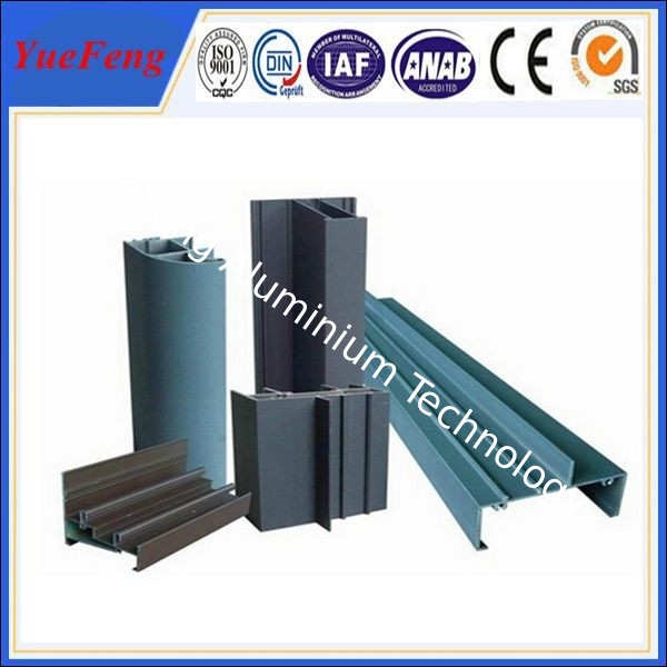 wood grain aluminum extrusion profil manufacture, painted aluminium profile frame factory