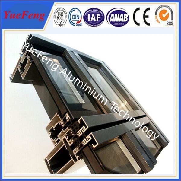 powder coating curtain wall aluminum extrusion, aluminium extrusion architectural profile