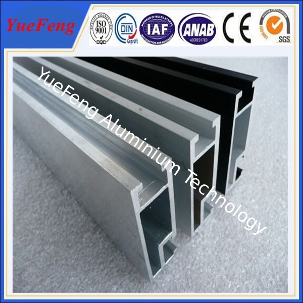 OEM extruded aluminum rail, u shape hospital curtain track aluminium rail