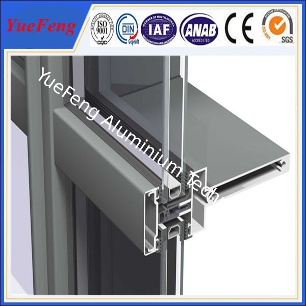 Hot! aluminium wood grain profile, aluminum construction profile, aluminum wall profiles