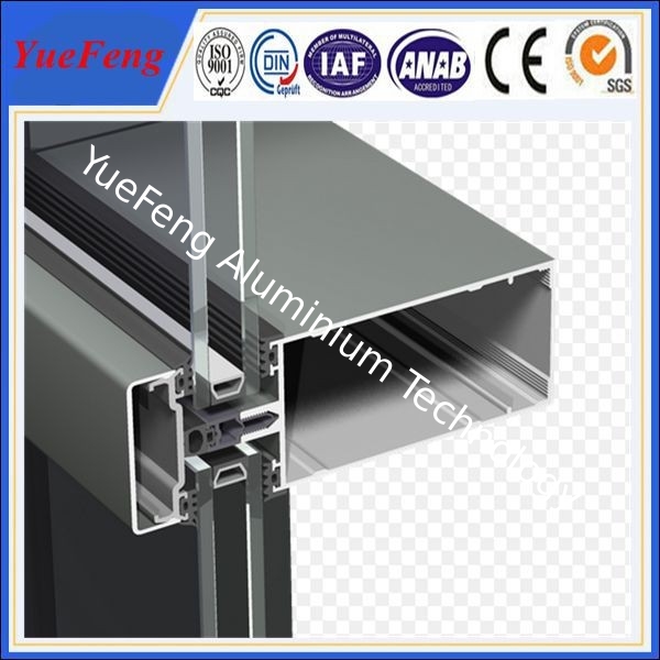 New! china construction aluminum extrusion, curtain wall aluminium profiles