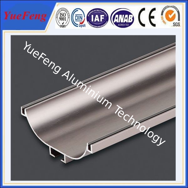 aluminum extrude for glass shower door factory, polish aluminium profiles for shower door