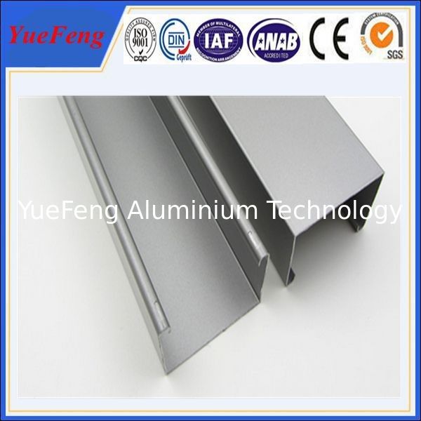 high quality industry aluminium profiles, 6063 t5 aluminum channel extrusion