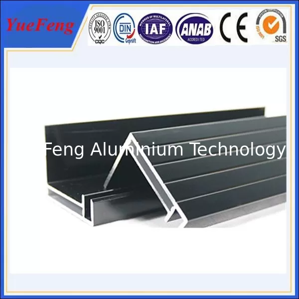 supply aluminum angle extrusion, high quality solar panels supporting rod aluminium profil