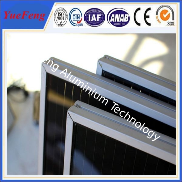 FOB shanghai solar energy electrial aluminum profile, OEM solar panel aluminum frame