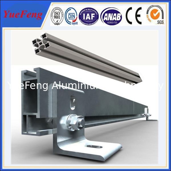 Professional design aluminum solar mounting rail for solar system from yuefeng aluminium