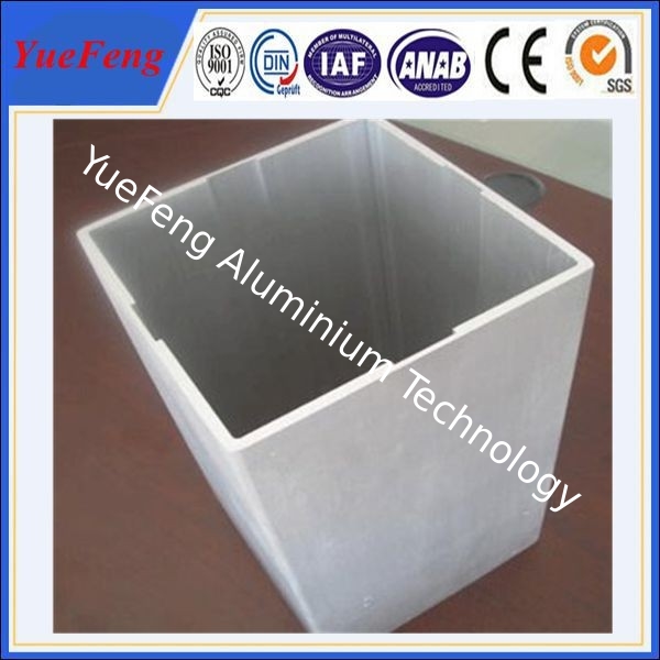 6063 t5 extruded aluminum profiles prices factory / Aluminium square tubular profile